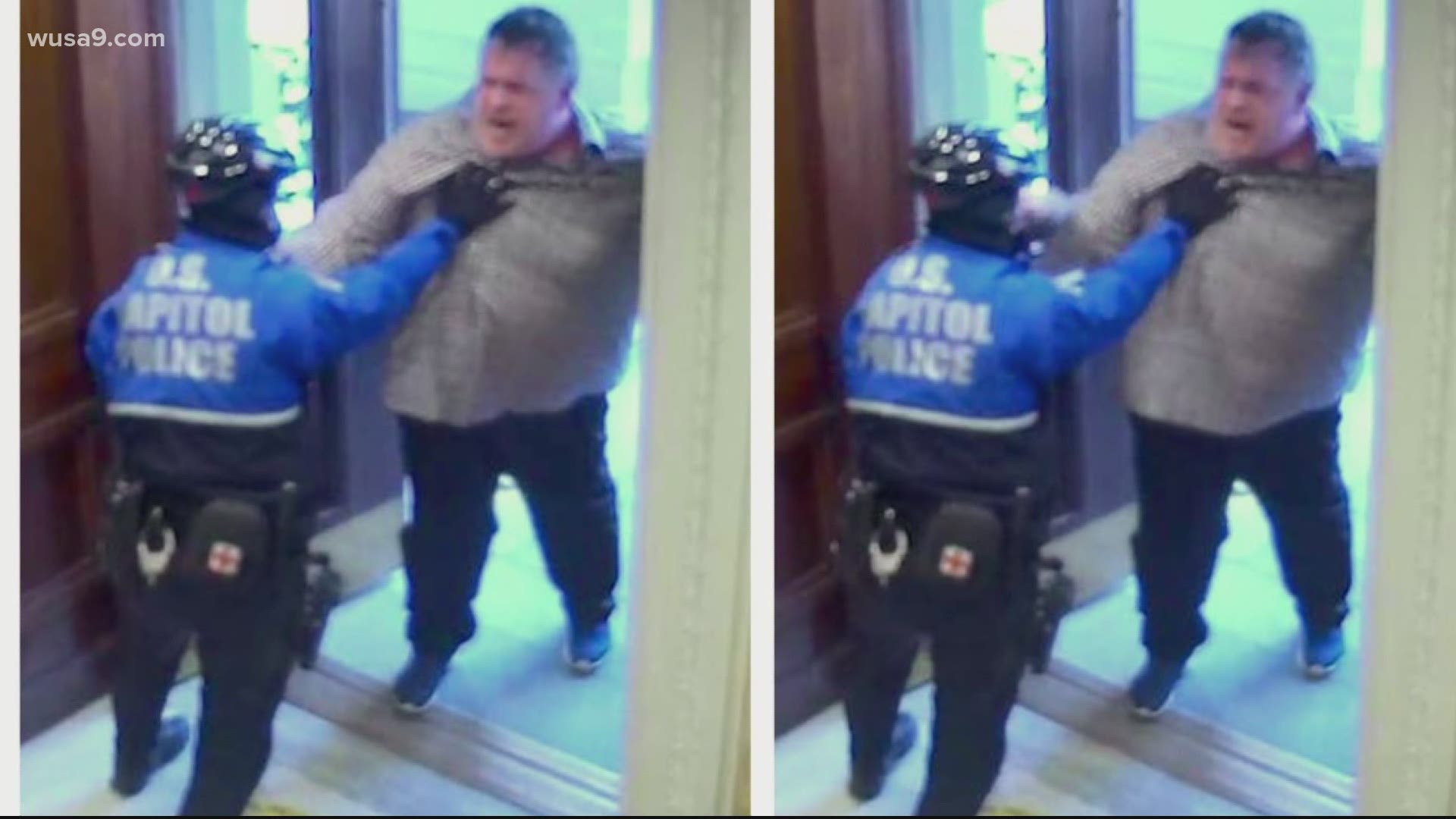 Daniel Egtvedt of Garrett County, Maryland is accused of fighting with officers in the halls of the Capitol. It took several officers to get him out of the capitol.