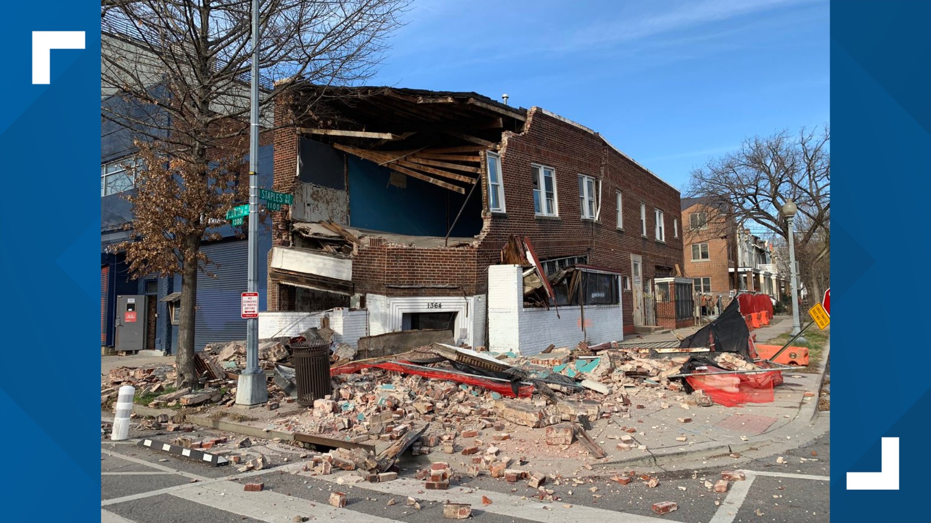DC Fire and EMS arrives just as a building collapses | wusa9.com