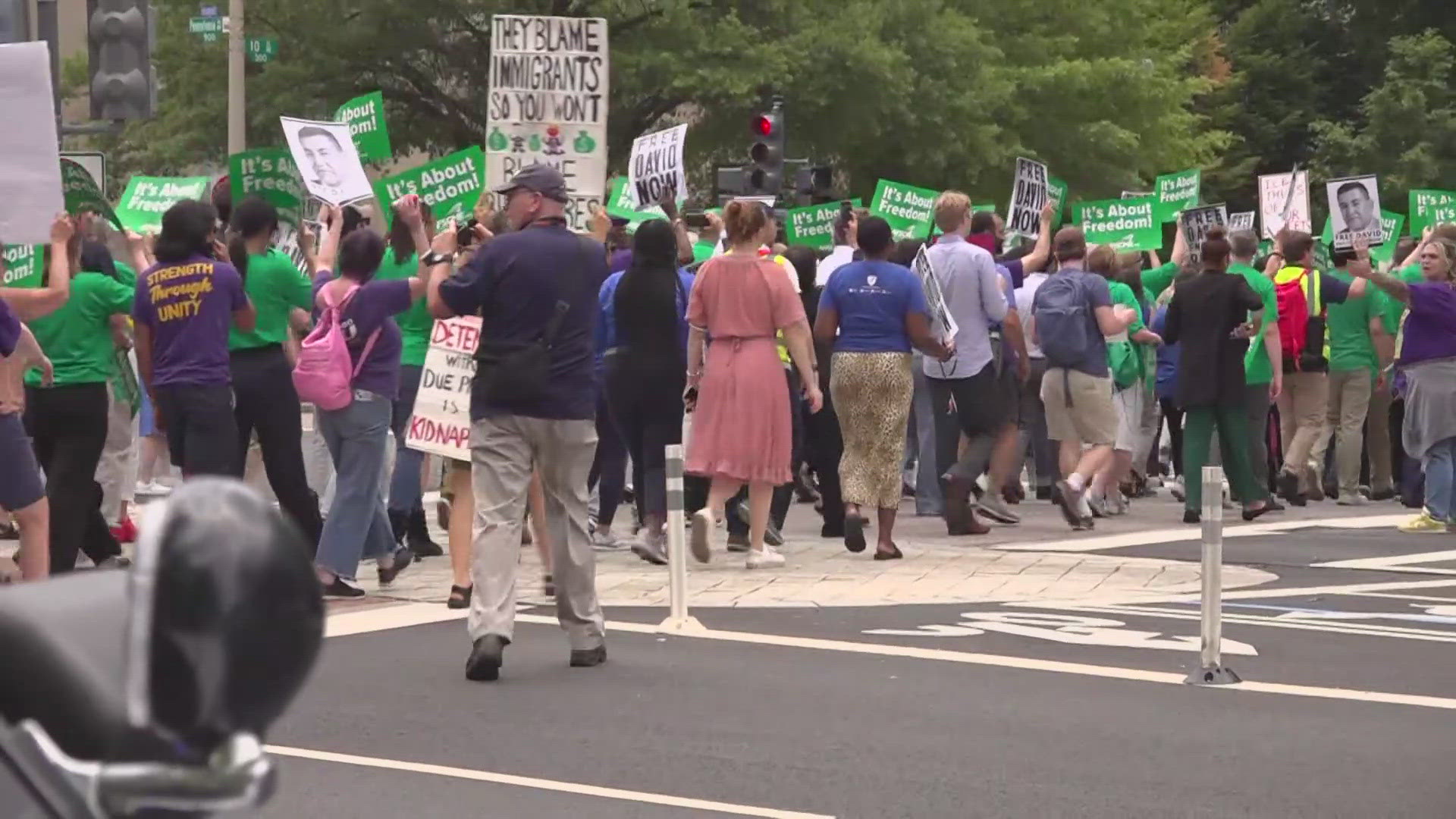 Here's the latest on protests developing in the nation's capital. 