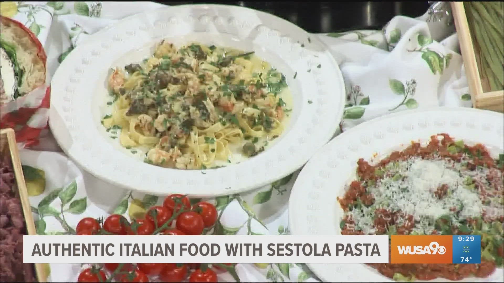 Chef and Owner Emy Corsini of Gaithersburg's Sestola Pasta gives Ellen a taste of the authentic Italian cuisine made with ingredients from the Emilia Romagna region.