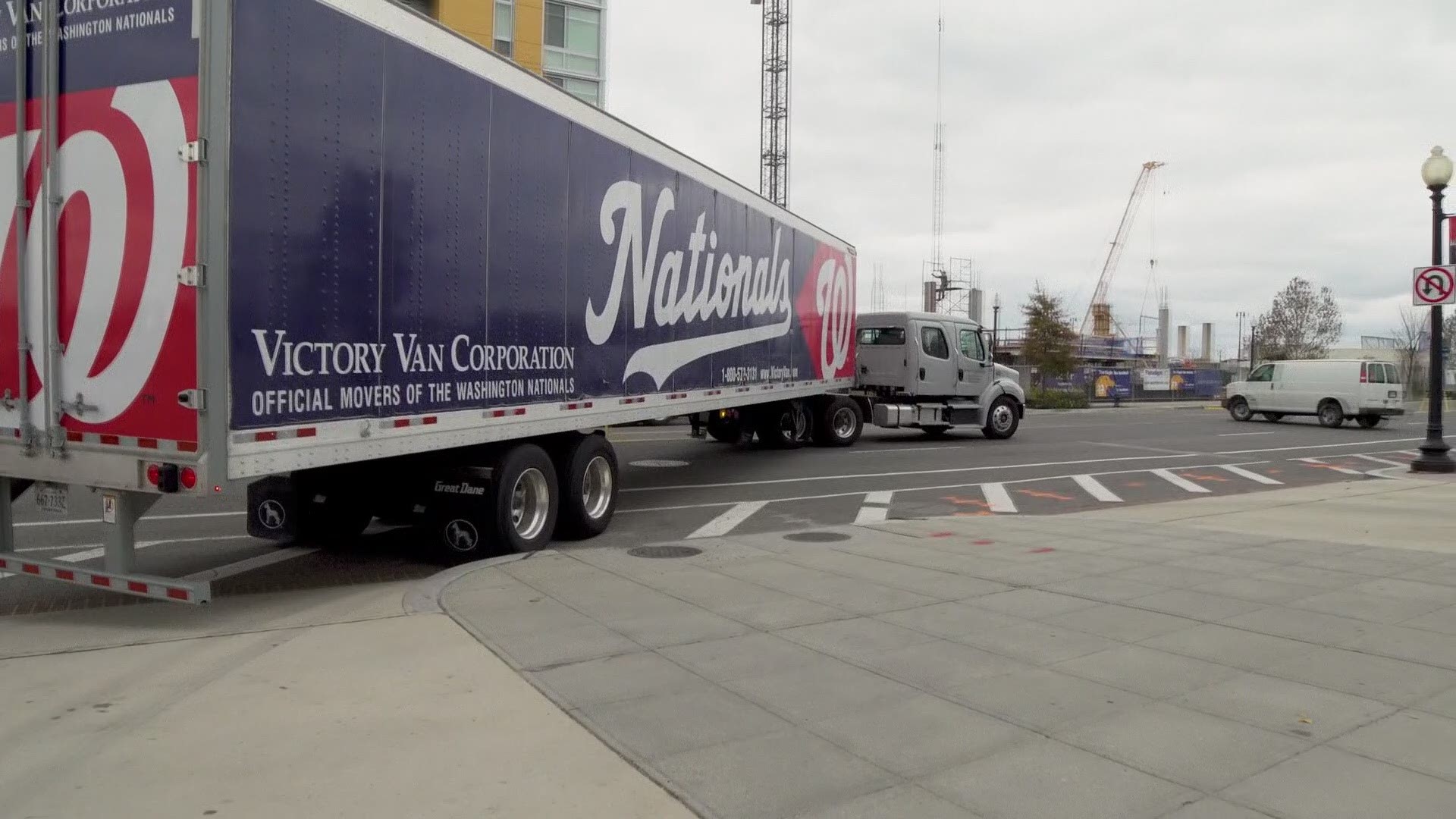 The Nationals shipped over an estimated $500,000 worth of equipment to its Spring Training facility in West Palm Beach.