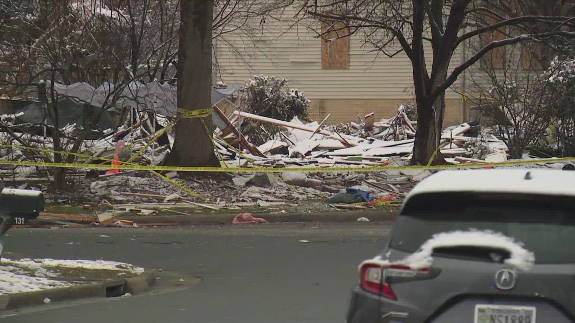 WUSA9'S JACQUELINE QUYNH WAS LIVE SATURDAY MORNING AT THE SITE OF THE EXPLOSION IN STERLING.