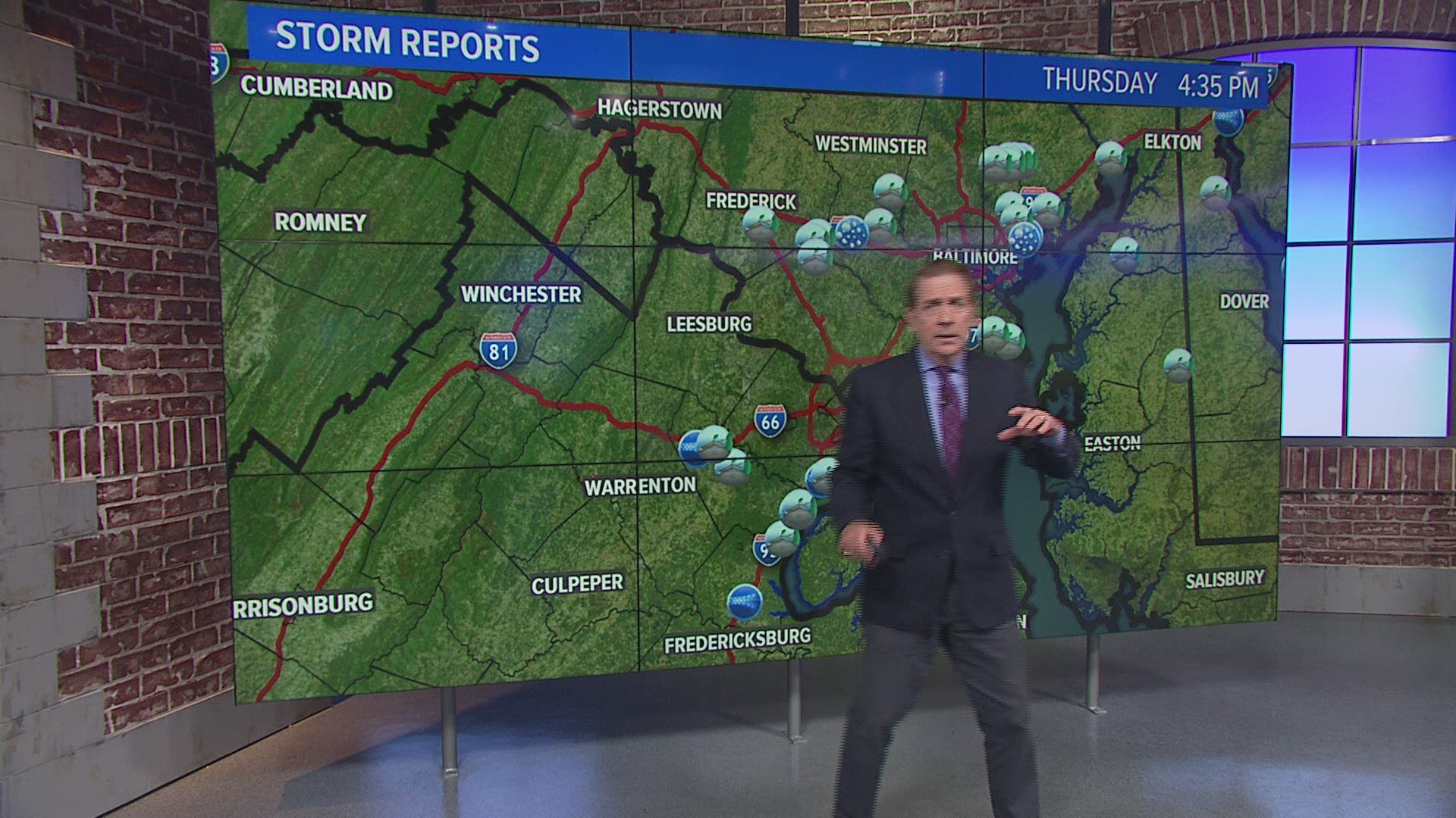 Severe weather moves through the DMV area.