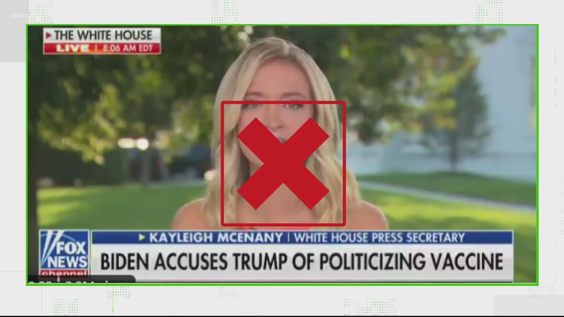 A video clip viewed millions of times leaves out some important context from an interview with White House Press Secretary Kayleigh McEnany.
