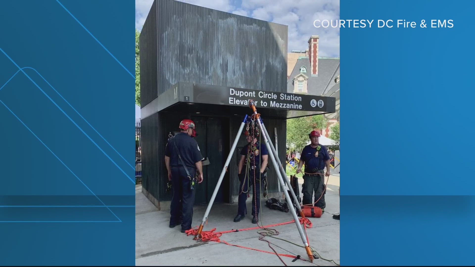 According to a tweet from DC Fire and Rescue, the technical rescue happened at the Dupont Circle Metro Station.