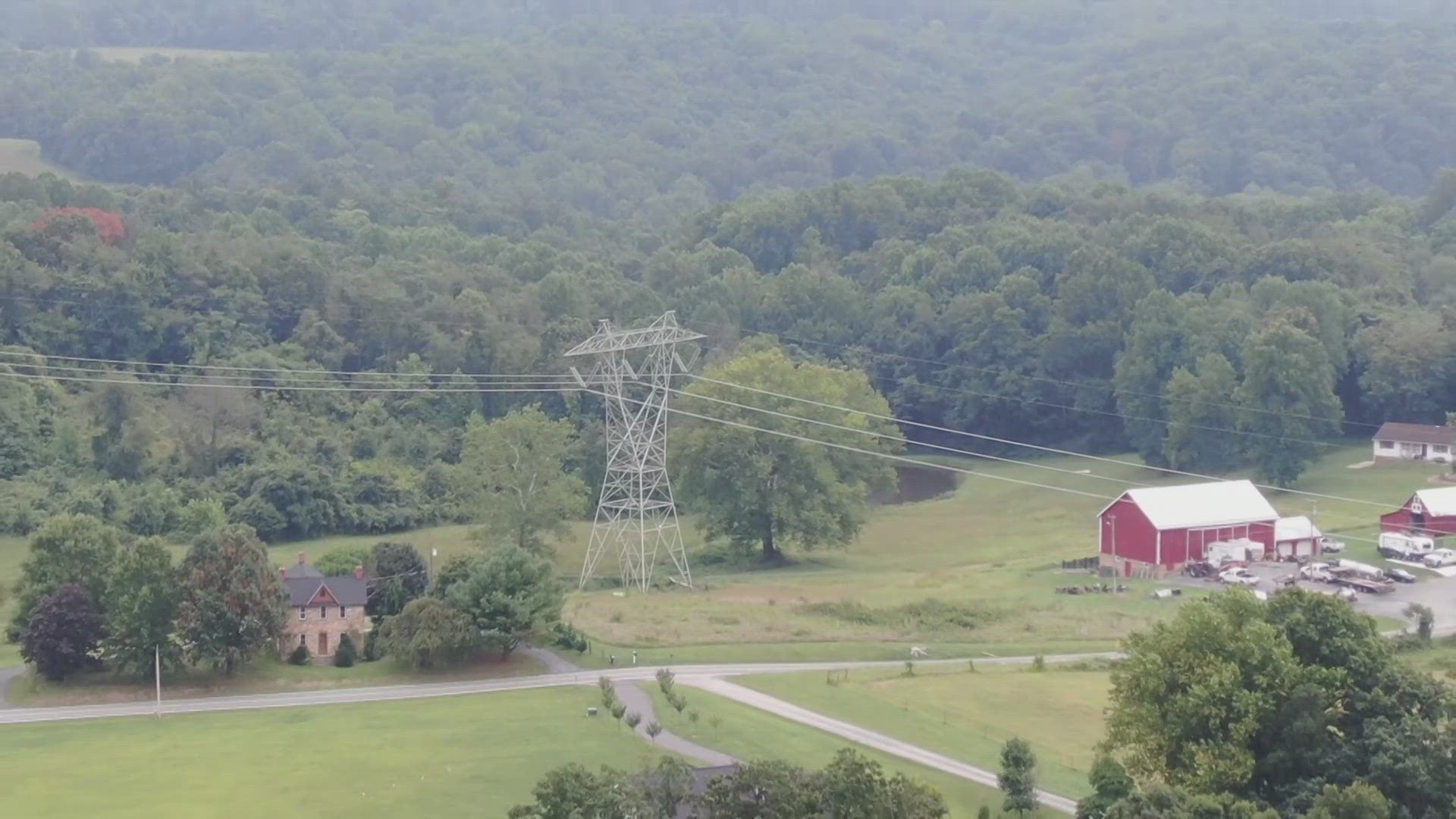 A large section of Fredrick County is being developed for a 70-mile-long high voltage power line and neighbors are outraged.