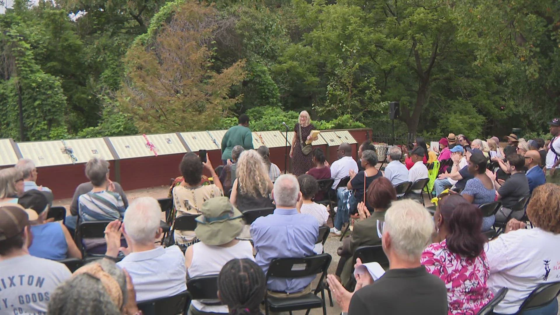 The Northwest D.C. park was home to two cemeteries in the 1800's. New signage will keep the names of those buried there alive.