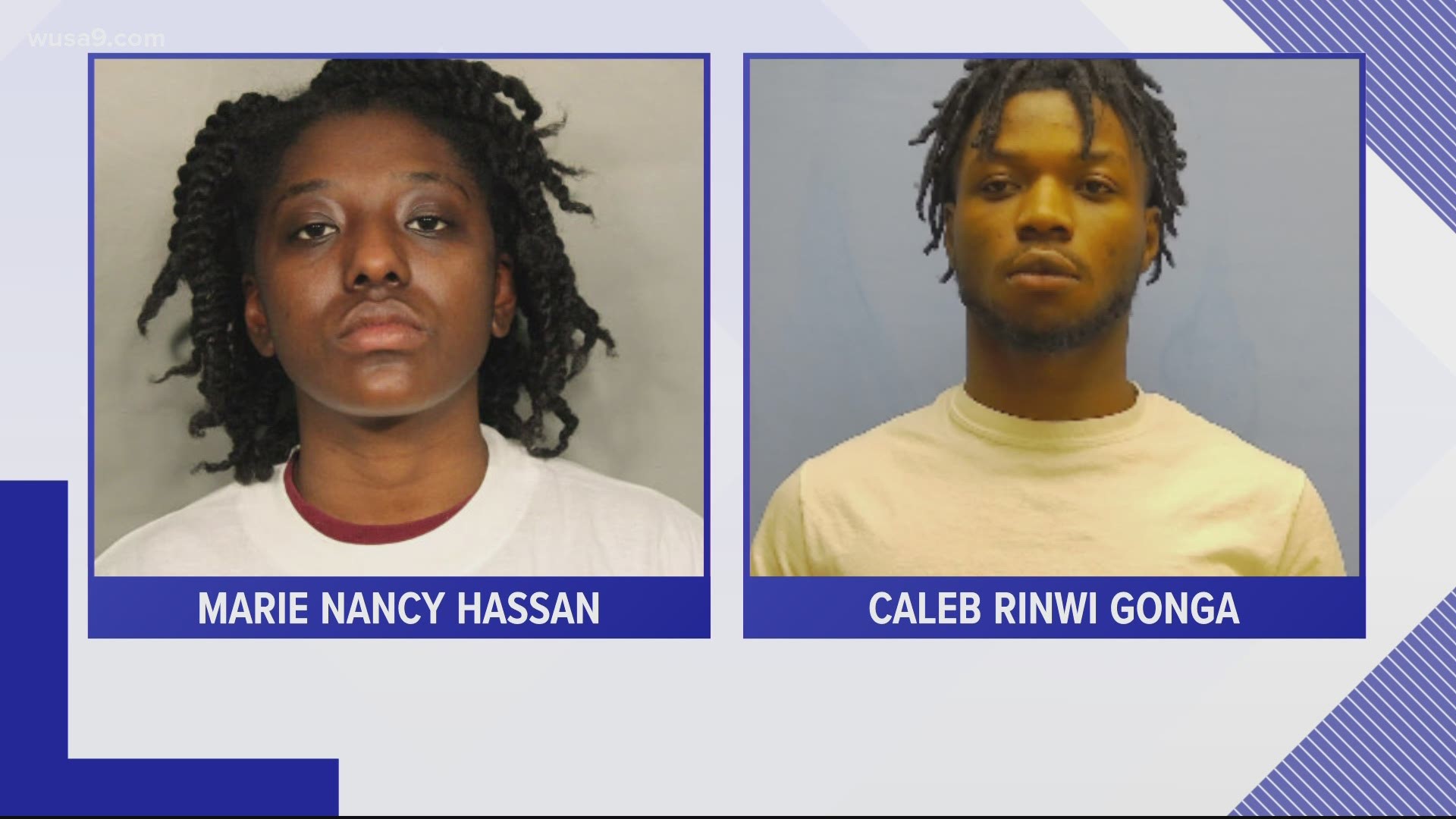 Marie Hassan, 23, of Hyattsville and Caleb Gonga, 21, of Lanham were arrested and charged with murder in connection to the death of 43-year-old Brian Bregman.