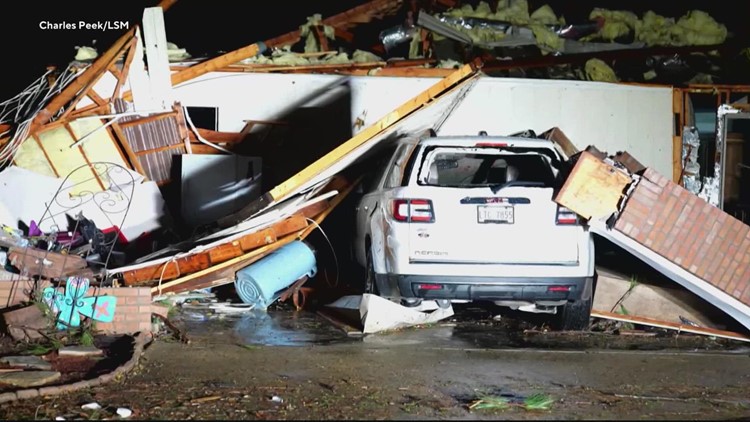 Deadly storms rip across the south