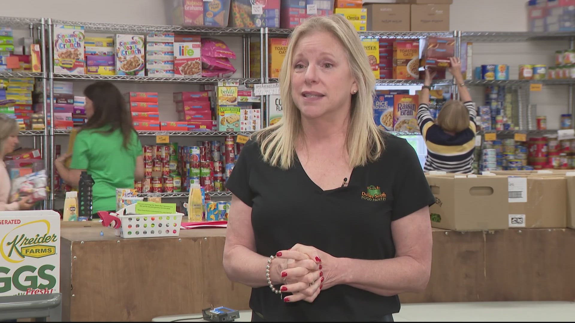Karen Ergenbright is the Executive Director of the Dulles South Food Pantry in Loudoun County, Virginia.