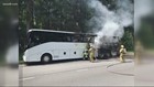 Charter bus catches fire on BW parkway