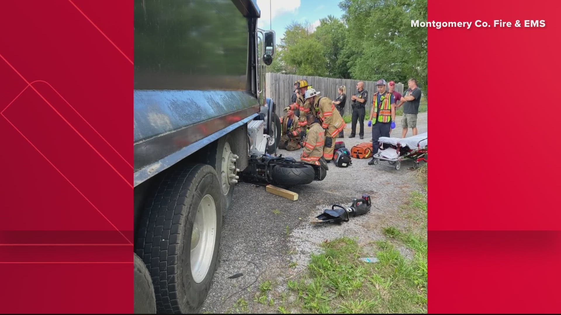 Person Rescued From Under Dump Truck In Maryland 4784