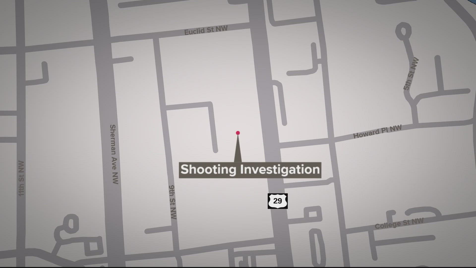 Officials say the shooting on Banneker Avenue around 12:30 a.m.