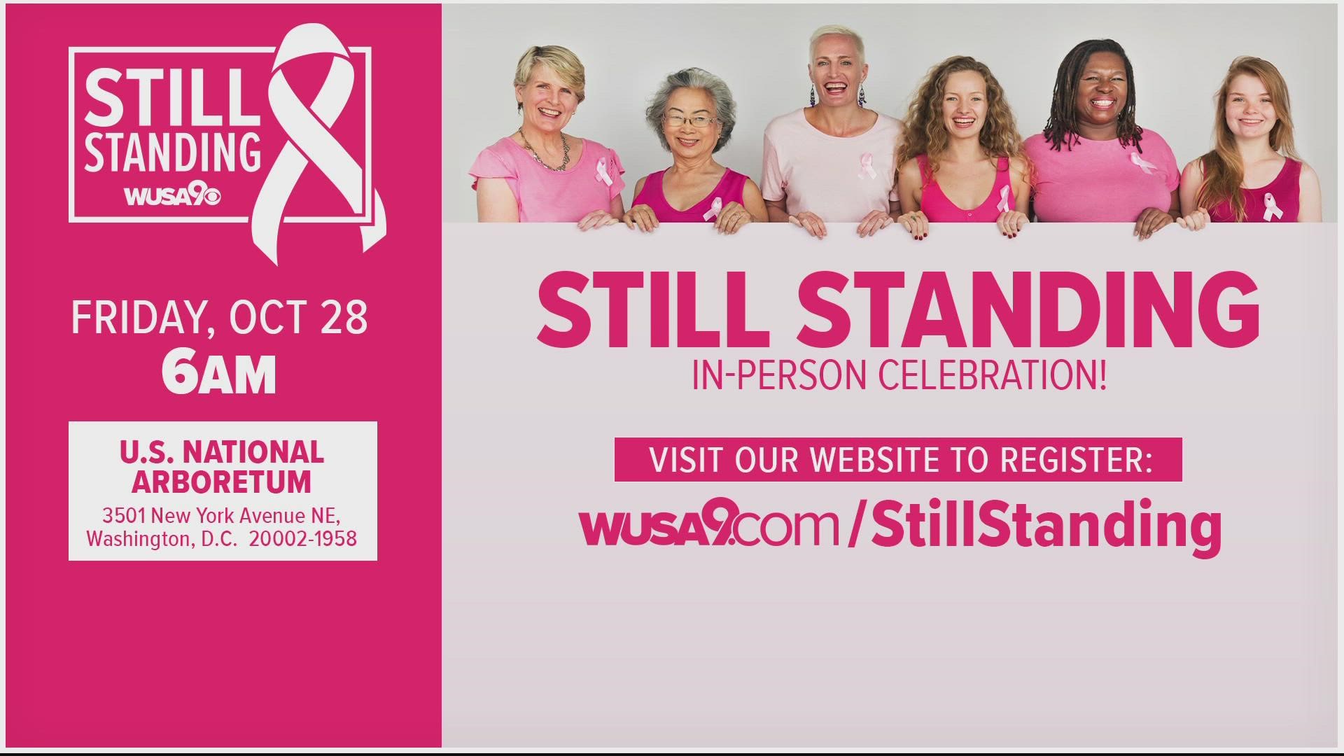 On Oct. 28, starting at 6 a.m. we are inviting breast cancer survivors and advocates to join WUSA9 for a special event featuring massages, line dancing and more!