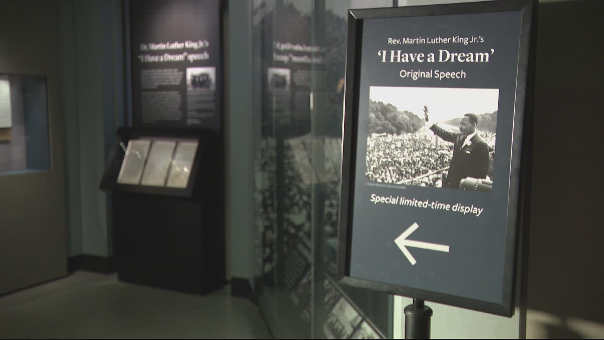 The original manuscript of Dr. Martin Luther King Jr.'s "I Have A Dream" speech is temporarily on display in D.C.