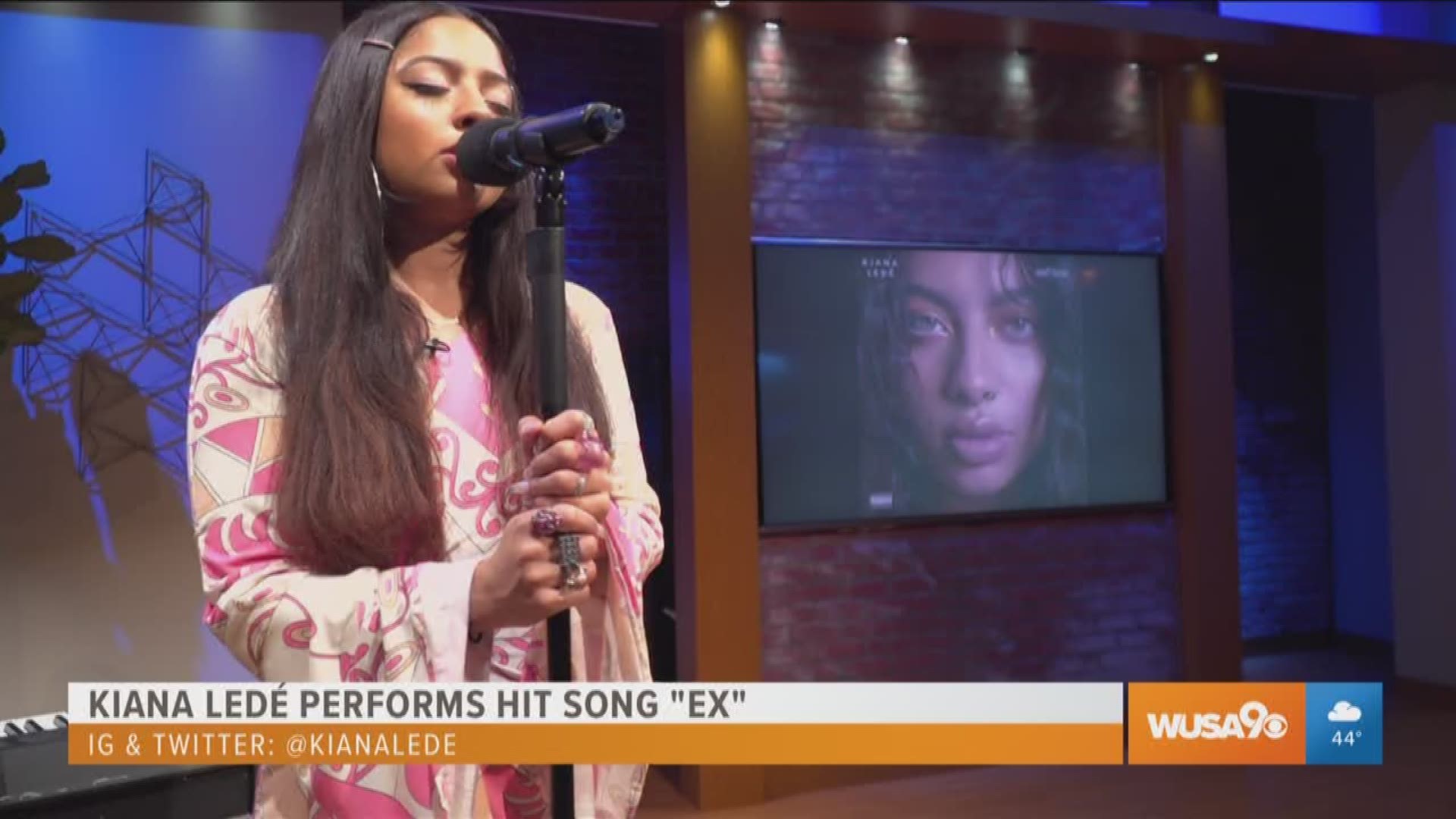 Republic records artist Kiana Lede stopped by Great Day Washington, during her tour with Grammy award winning artist Ella Mai, to perform her hit song "Ex".