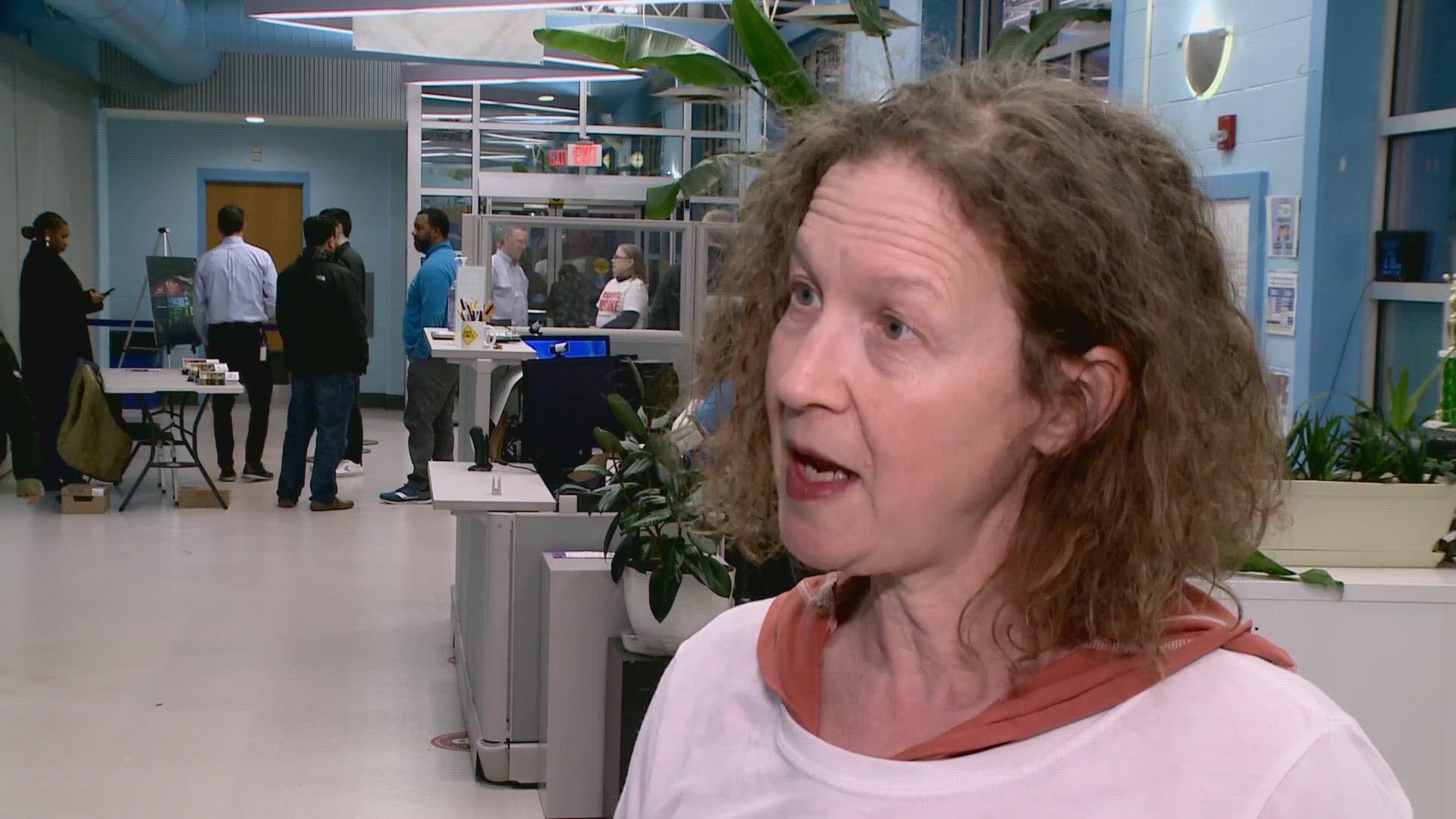 Protest at Potomac Yard popup event