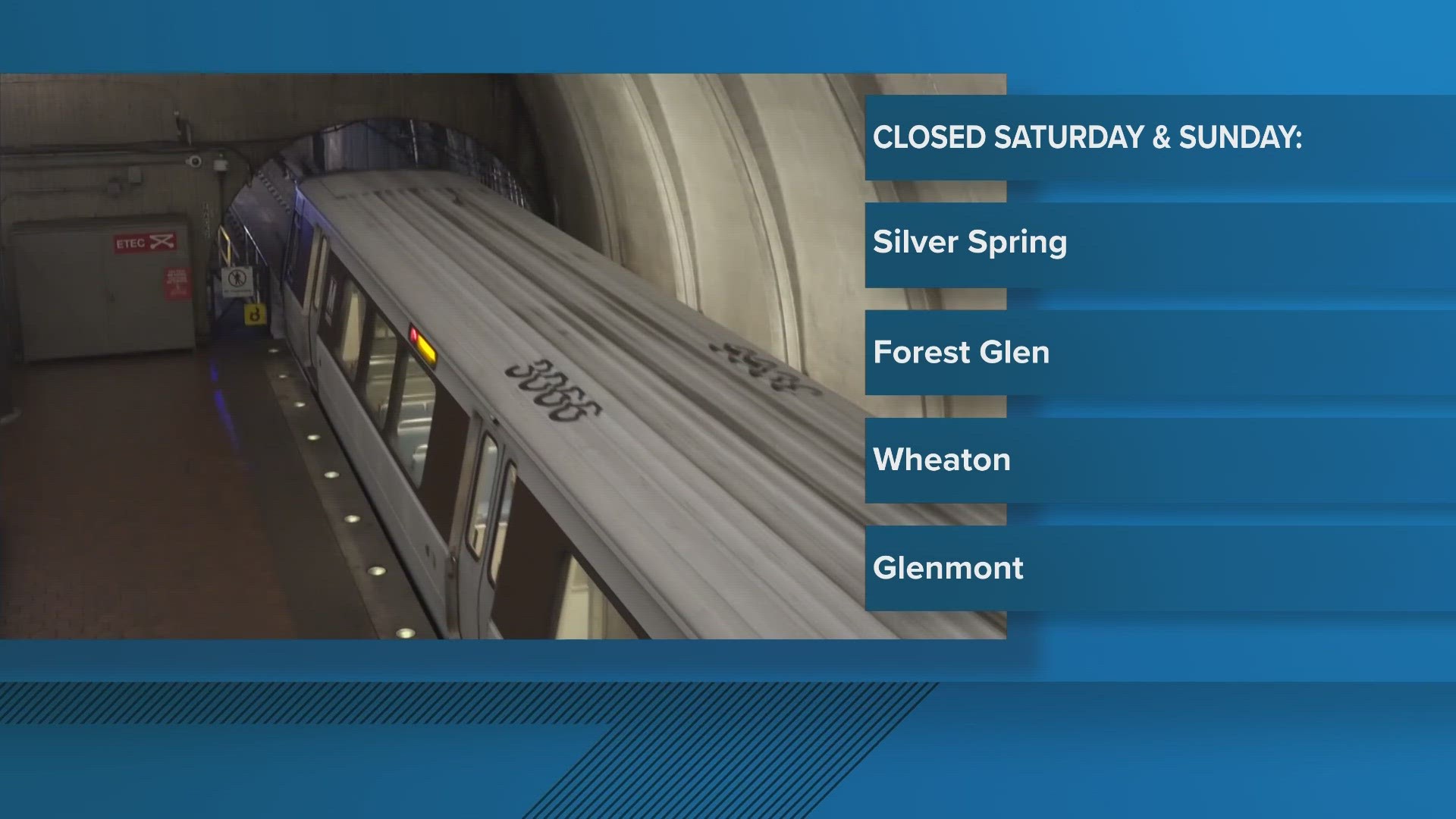 Four Red Line Stations are closing.