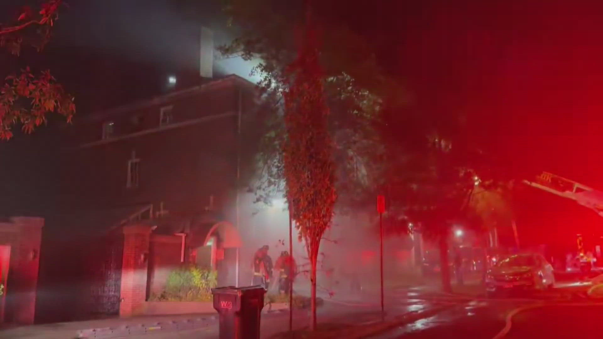 Crews fight fire at Laos embassy residence in DC | wusa9.com