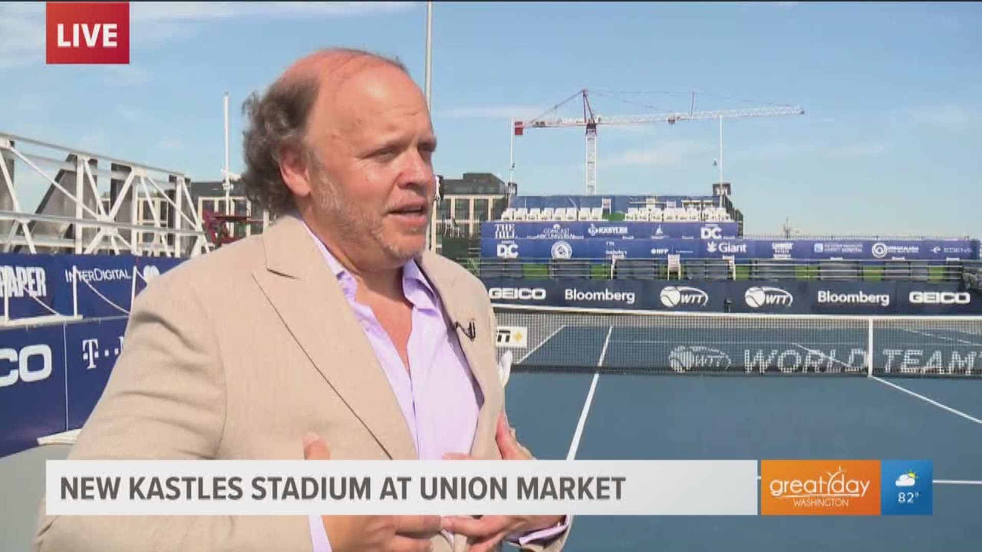 Mark Lin, owner of the Washington Kastles talks about how ecstatic the team members are at their new home, the rooftop at Union Market.