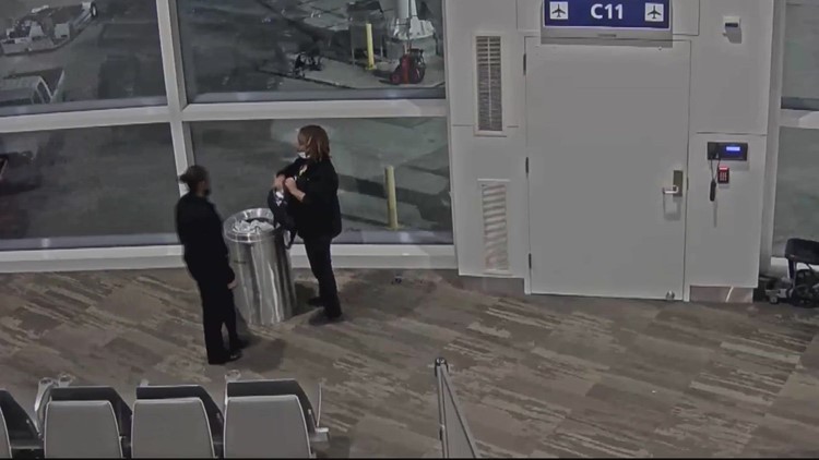 Spirit Airlines employee caught on camera stealing from customer's bag