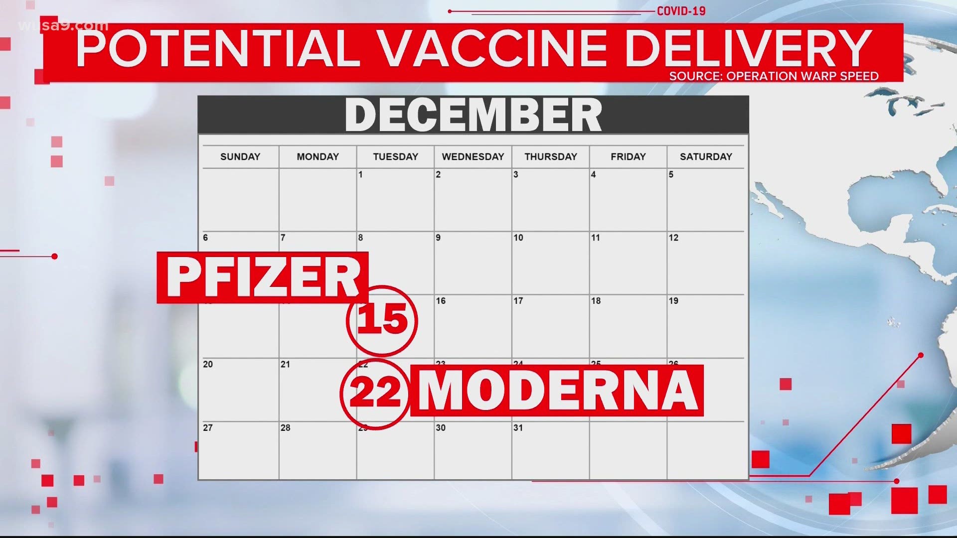 Federal documents obtained by CBS News point to December 15th for states to start receiving the Pfizer vaccine.