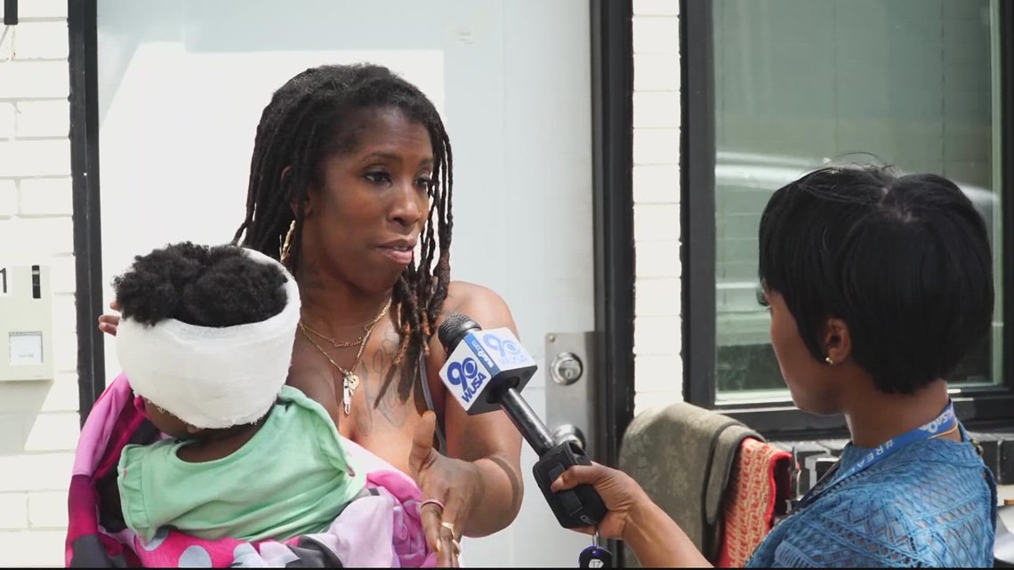 'My baby could have died last night' | Mother of 3-year-old grazed by bullet speaks out