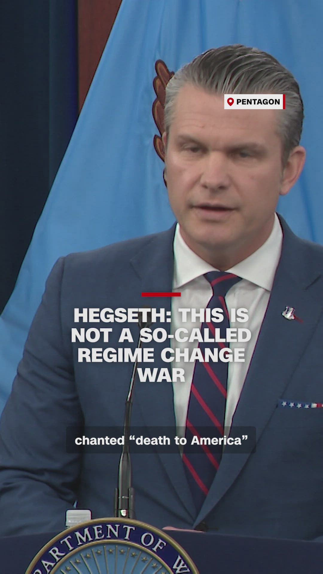 Hegseth claims Iranian strikes are not a "regime change war" | wusa9.com
