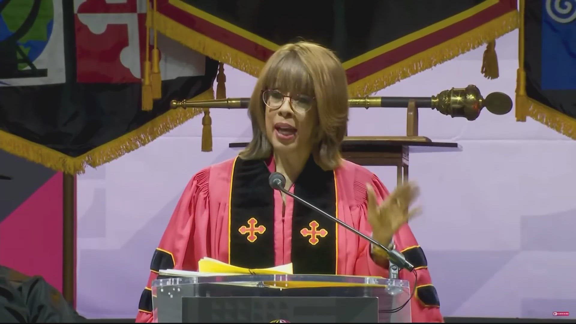 Class of 74's Gayle King was nervous about giving her first commencement speech. She had no reason to be.