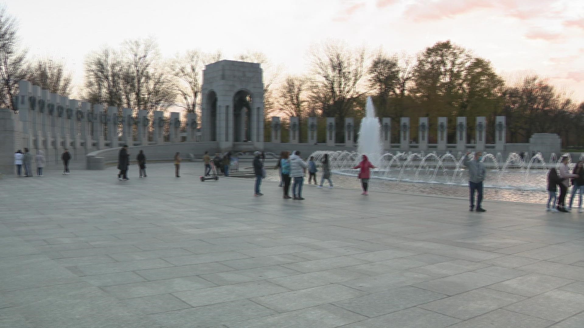 On Sunday, the World War II Memorial served as a spot for others to reflect on the legacy of the veteran and longtime senator from Kansas.