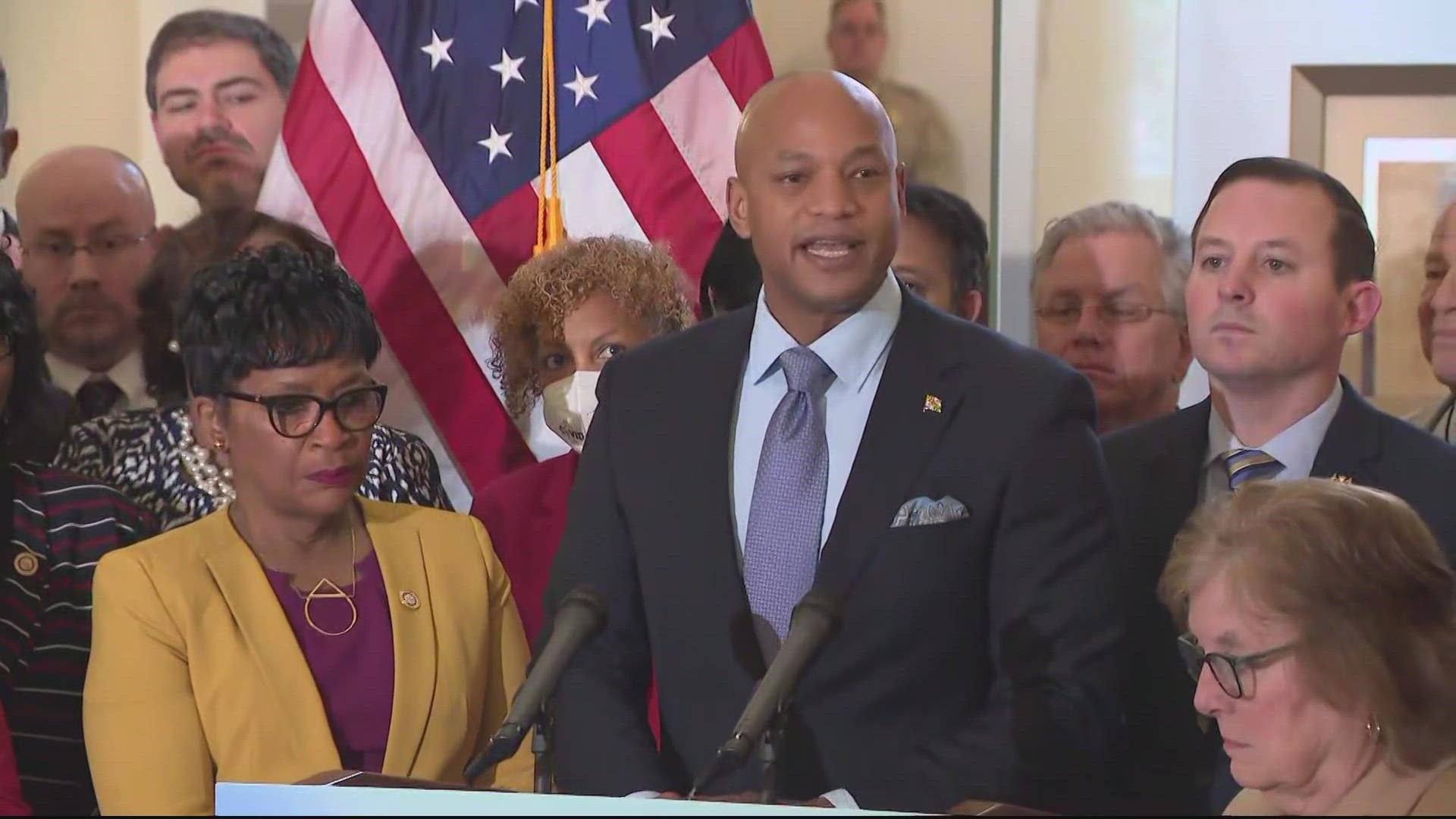 Maryland Gov. Wes Moore and top state lawmakers announced support Thursday for a package of measures protecting abortion rights.
