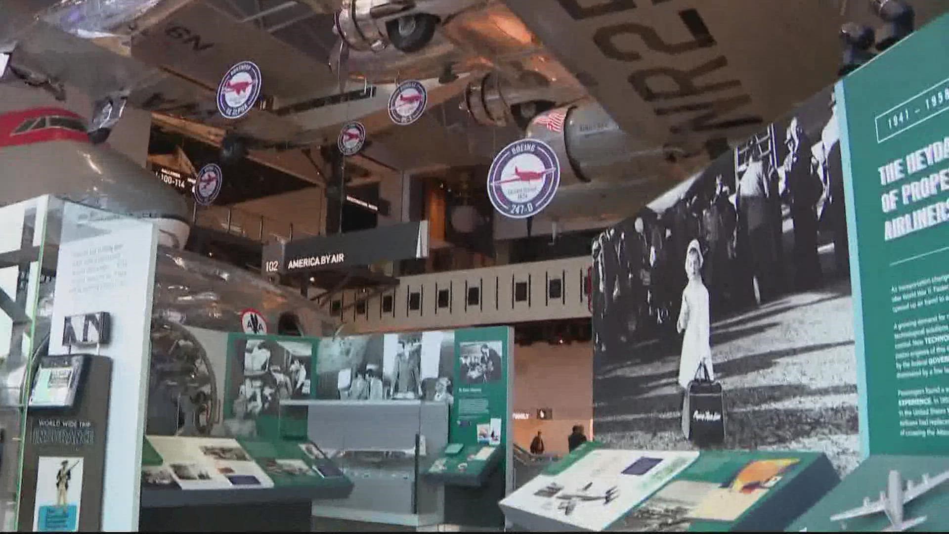 The Smithsonian Air and Space Museum reopens  Friday, Oct. 14th with new exhibits.