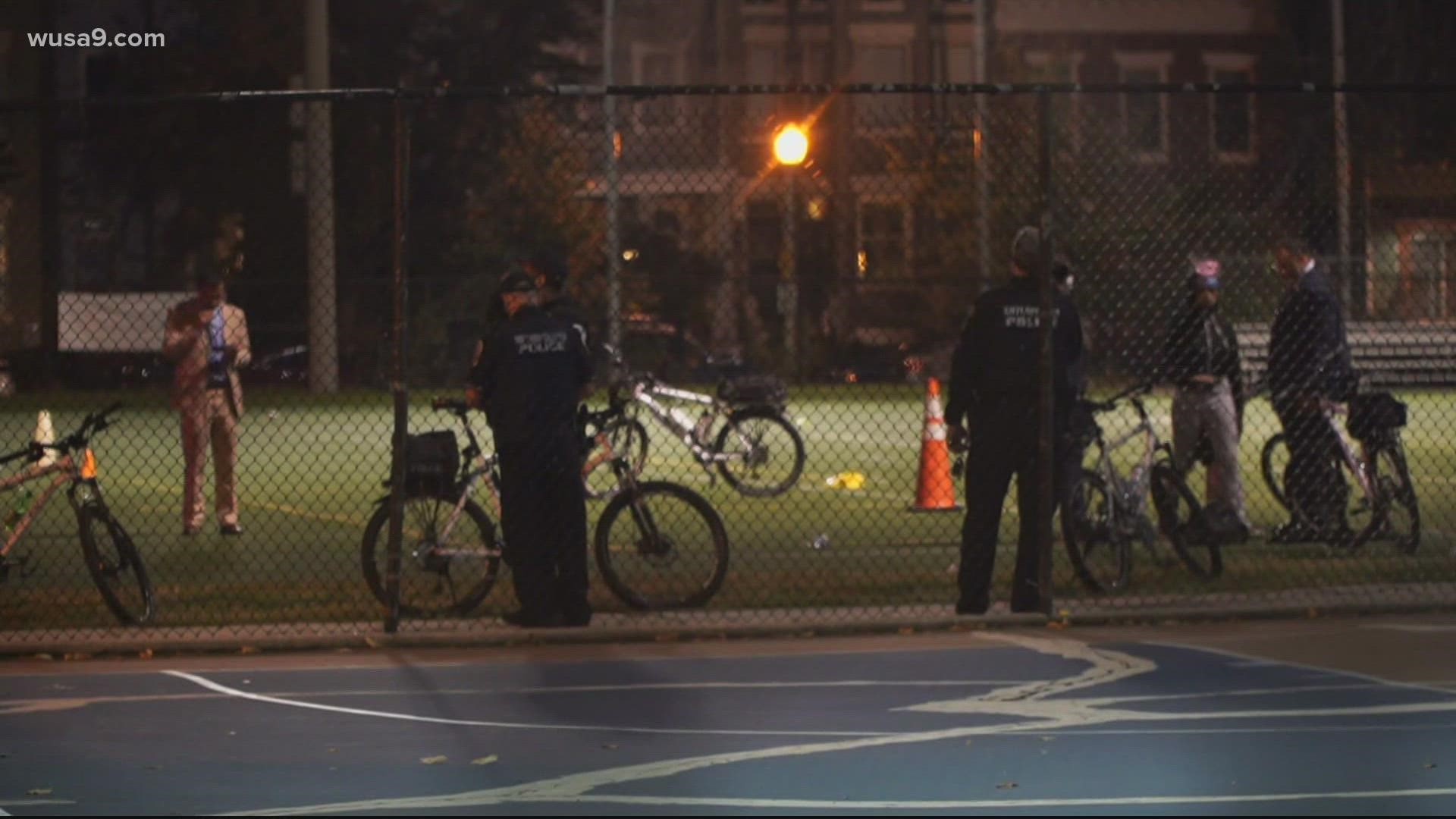 It was one of two homicides in about two hours in DC Wednesday night.