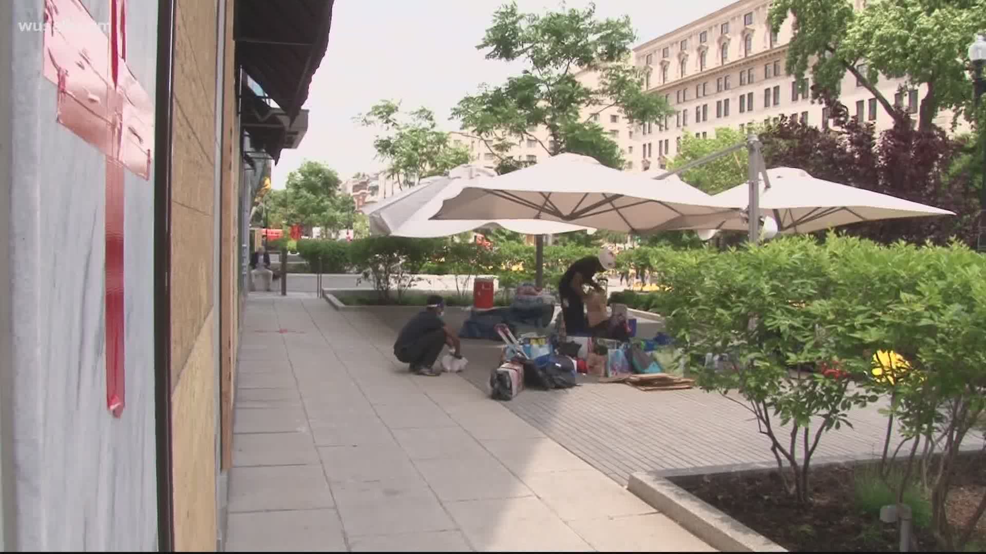 The city is expecting "massive crowds" downtown Saturday and many are showing up to provide medical aid, food, water and supplies for protesters.