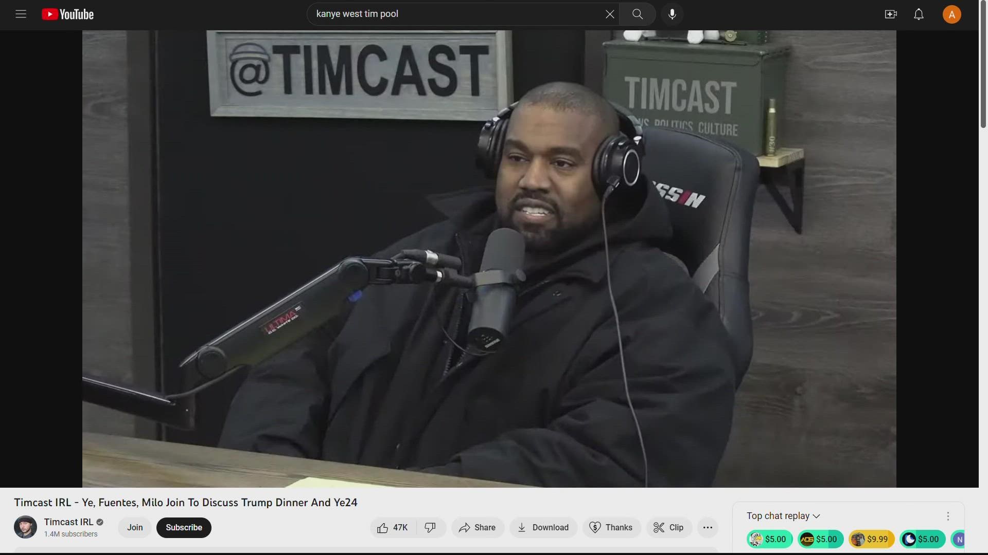Pidgin Mærkelig slack Kanye West walks off Tim Pool podcast, The Rock visits store he shoplifted  | Open Mic | wusa9.com