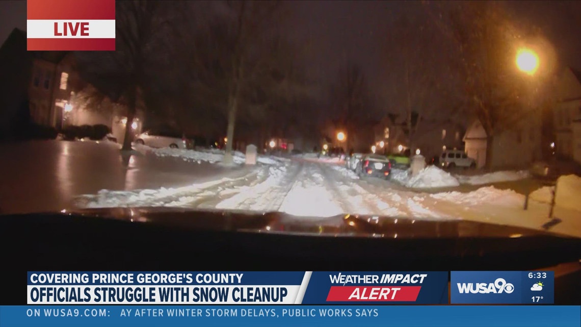 Cleanup drags on in Prince George’s County nearly a week after snow, ice storm