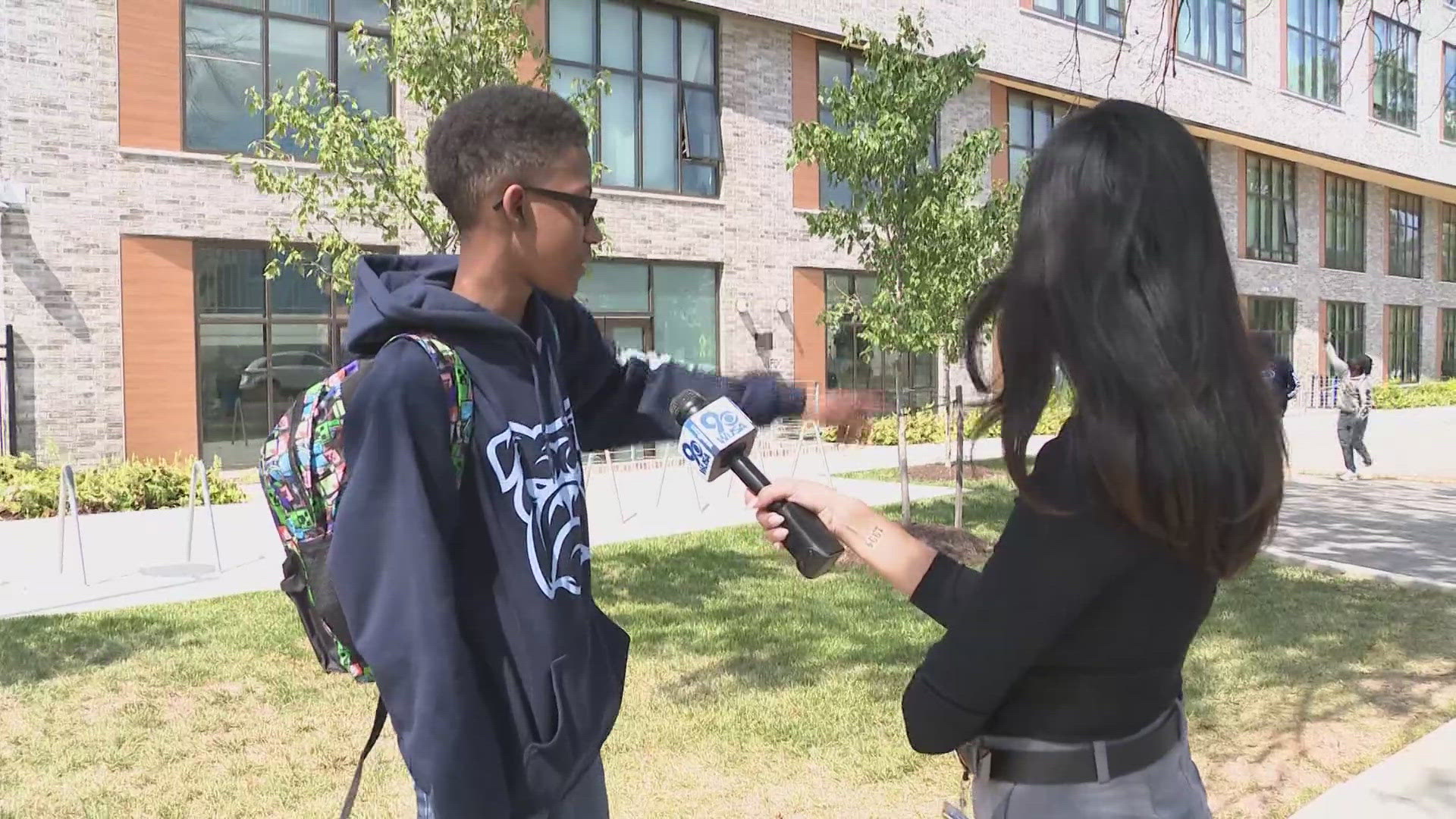 DC police said the students were 16 and 17 years old. Classmates at Kipp DC Legacy College Prep watched as one of the injured teens laid in front of the school.