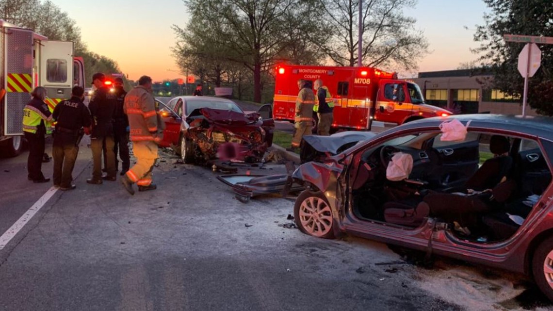 One injured after car crashes near Montgomery County water treatment plant