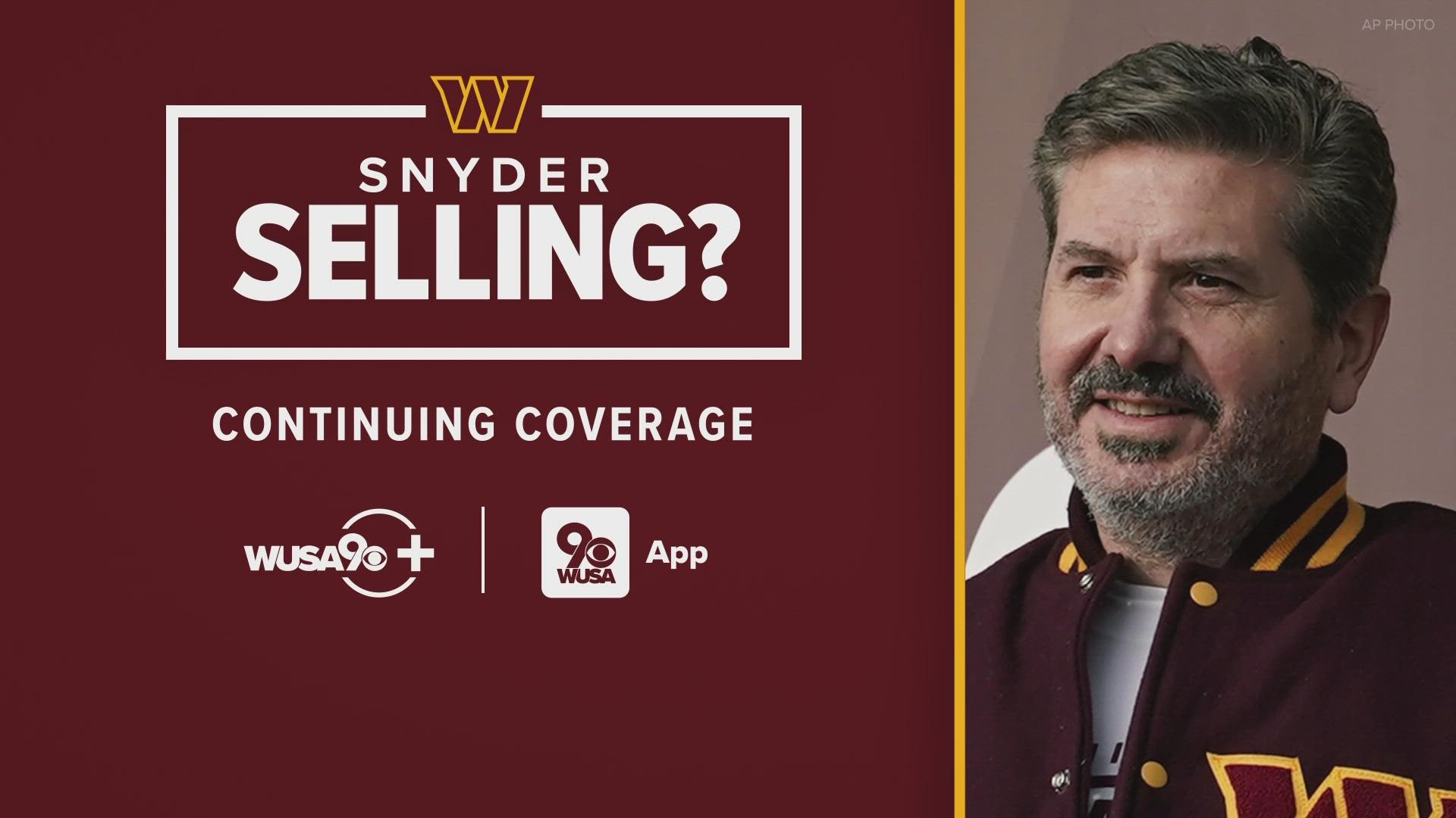 snyder selling the commanders