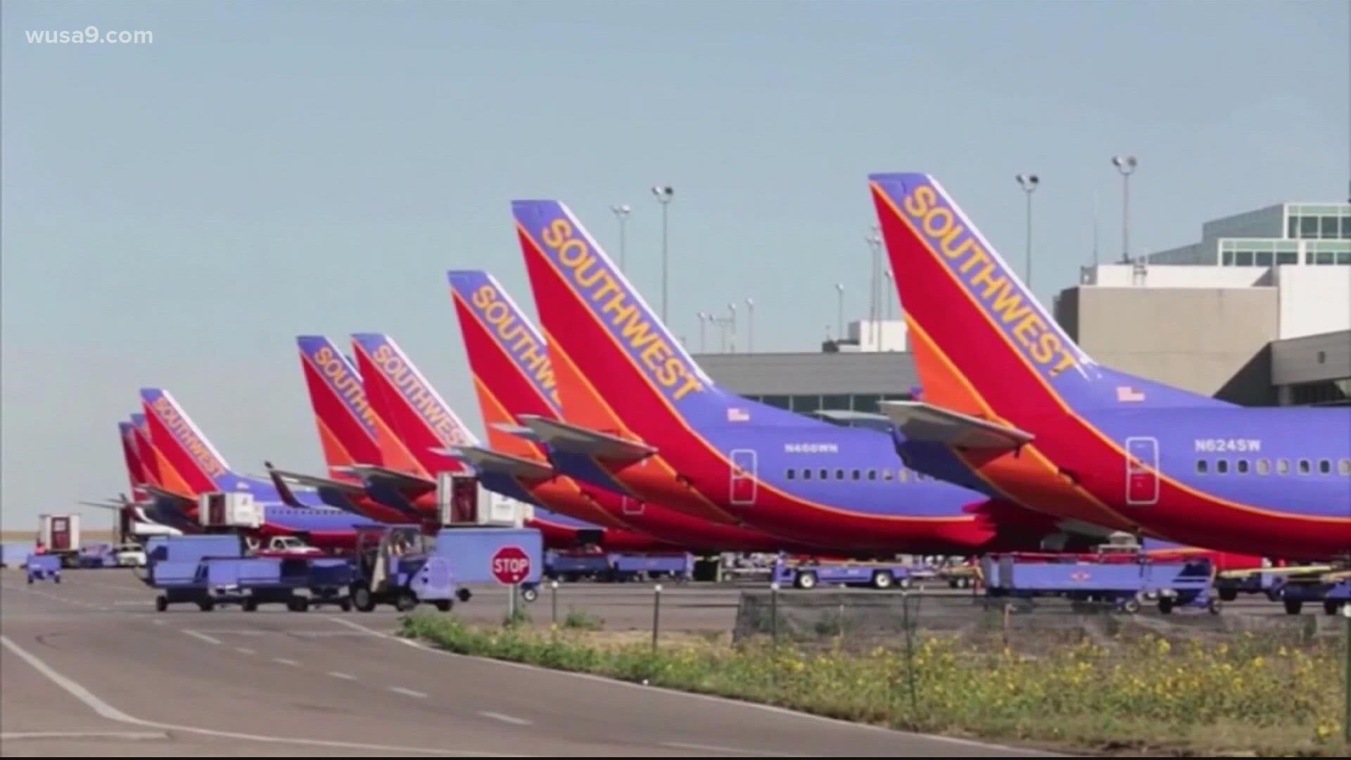 Long lines could be seen around the country as flight after flight was canceled on southwest airlines.