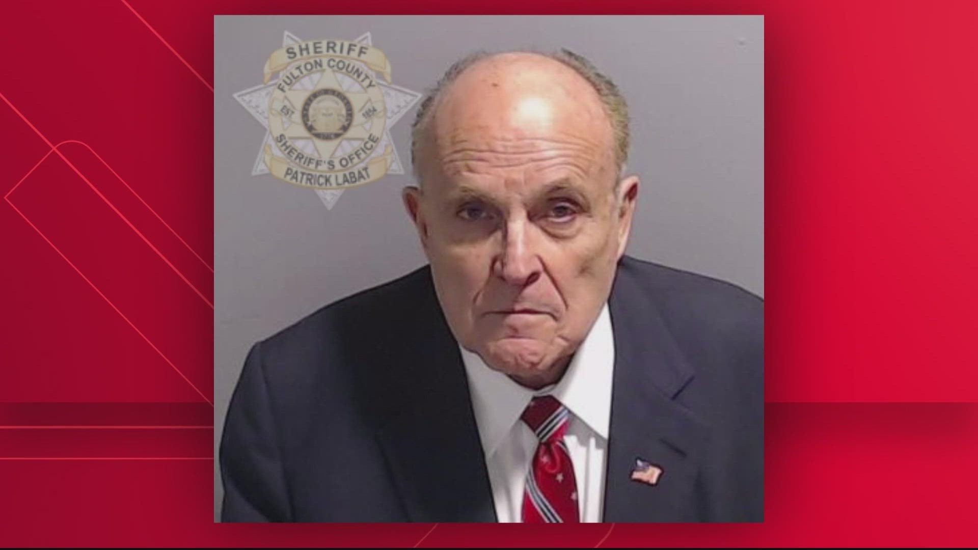 Rudy Giuliani surrendered to authorities in Fulton County, accused of taking part in a scheme to overturn the 2020 presidential election results in Georgia.