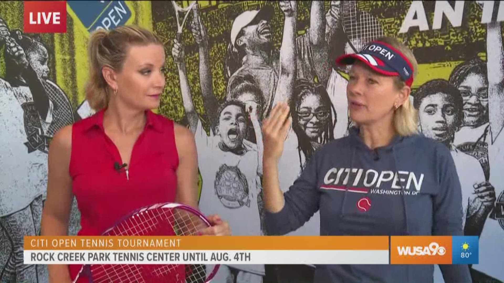 Kristen learns how the visitors to the Citi Open Tennis Tournament can help raise money for local youth programs in DC's Ward 7.