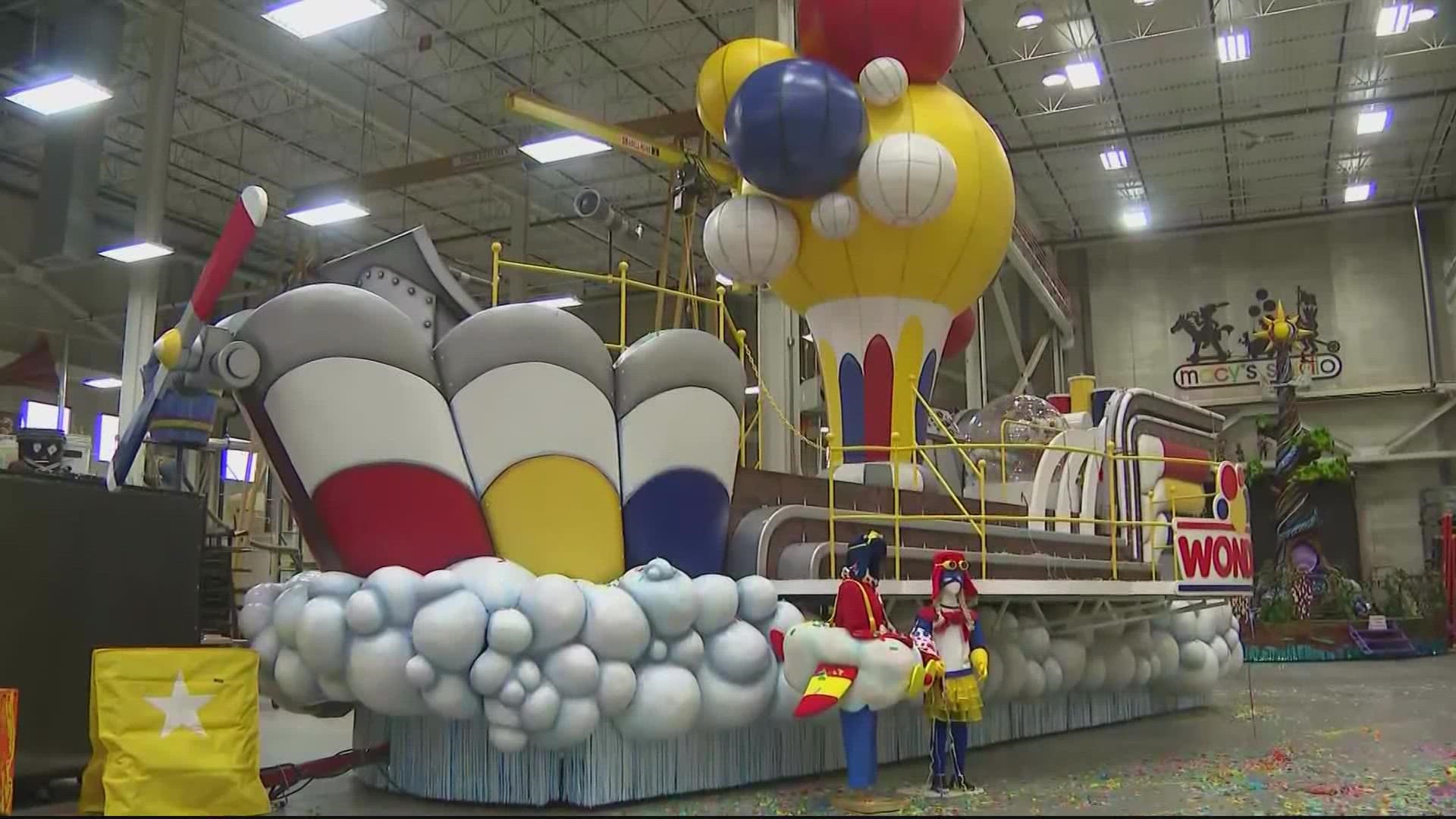 Macy's warehouse is ready to roll out this year's wave of floats for the 2022 Thanksgiving Day Parade.