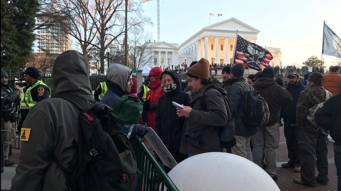 Assault rifles, sniper rifles and shotguns among demonstrators at VA ...