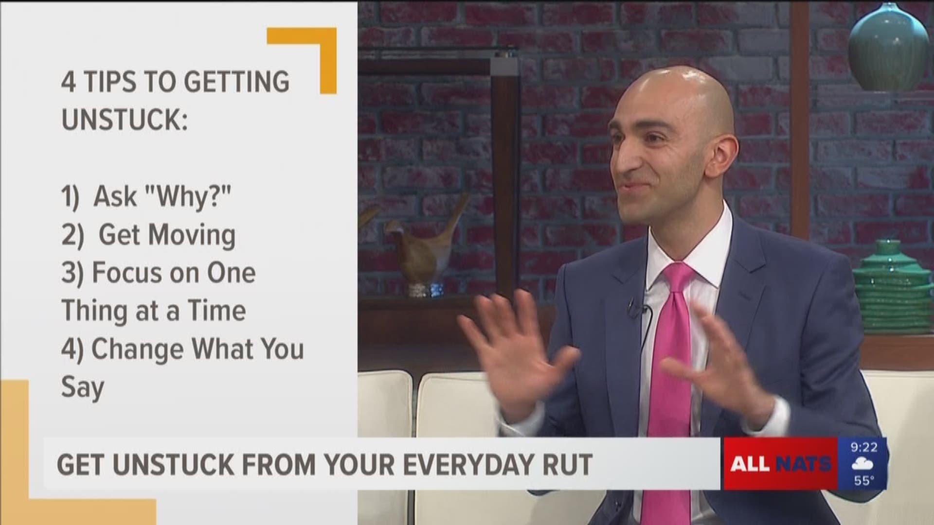 Bestselling author Leon Brie shares 4 tips from his book "How to Get Unstuck". His book helps you get out of your everyday rut.