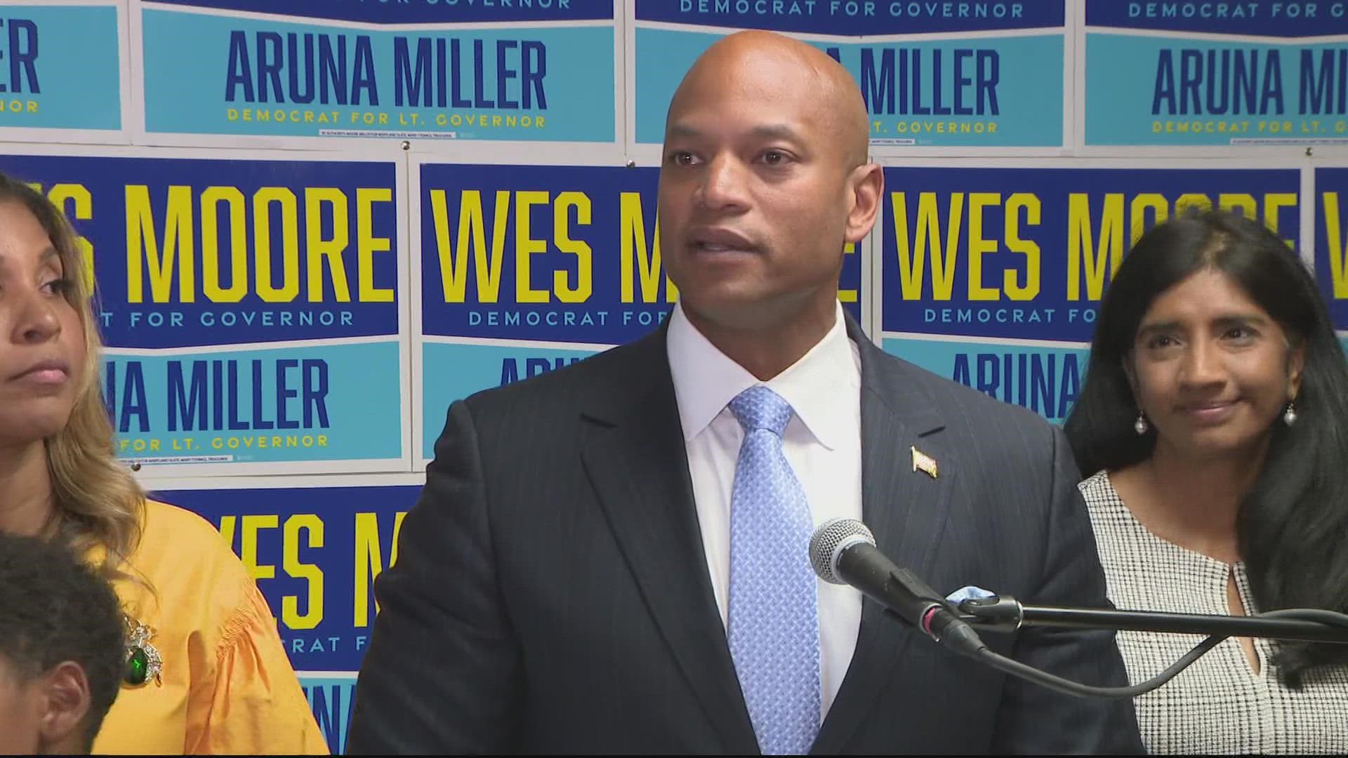 "We won it in the field" Wes Moore claims victory in MD primary