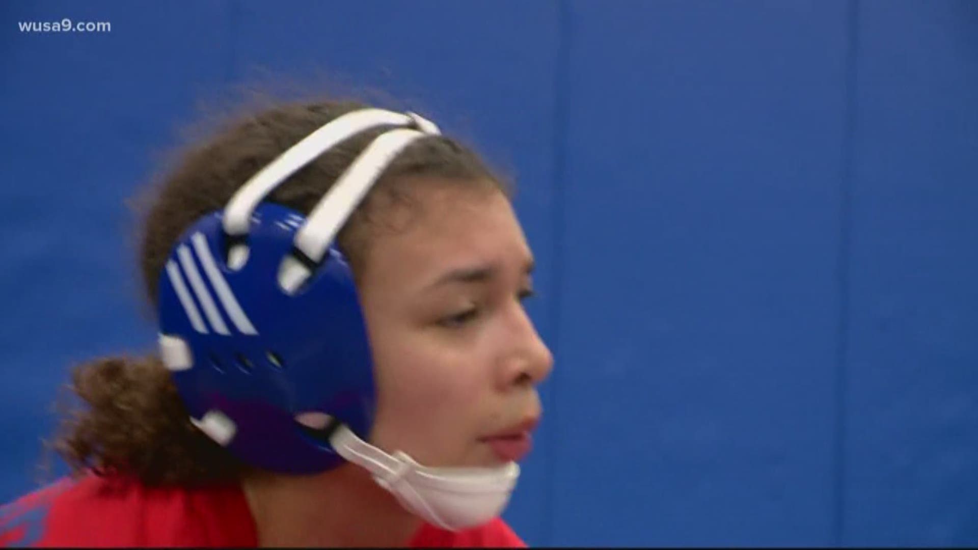 These girls wrestle.
But they're not in a girls-only division.
That means they're wrestling boys.
They want to know why there can't be a girls-only division