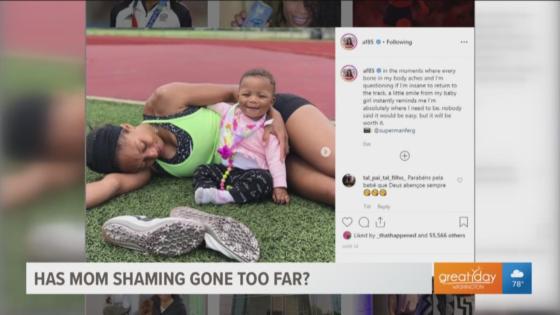 Recently, moms in the spotlight like Alyson Felix, Tamron Hall and Jessica Simpson have all become victims of "mom-shaming". Aside from celebrity mothers, everyday moms face the same backlash in the age of social media. Michelle Schoenfeld, well-being expert provides tips on how to deal with the backlash.