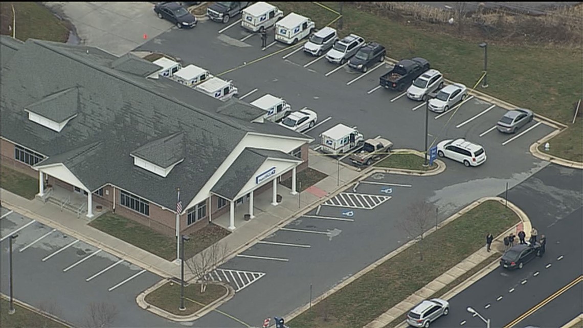 A person was shot after fight outside of post office in Virginia