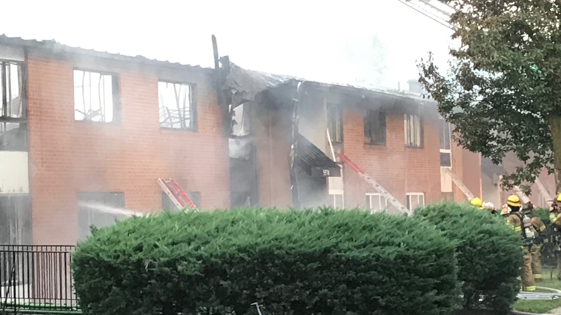 Crews are battling a 2-alarm fire in Oxon Hill, Prince George's County Fire Department said Saturday. The fire broke out an apartment in the 5500 block of Livingston Terrace in Glassmanor around 6 p.m. affecting 22 units.